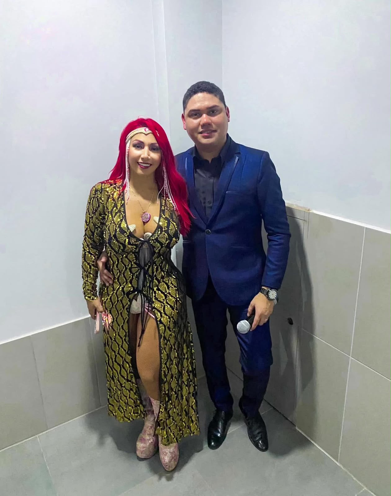 Piero Pastor junto a Deisy Araujo